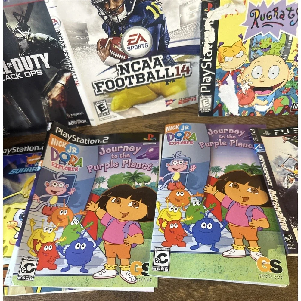Bundle Of 6 Game Art Manual/ Covers / Inserts Fast Safe Shipping Ps2 PS3 Ps1 Wii